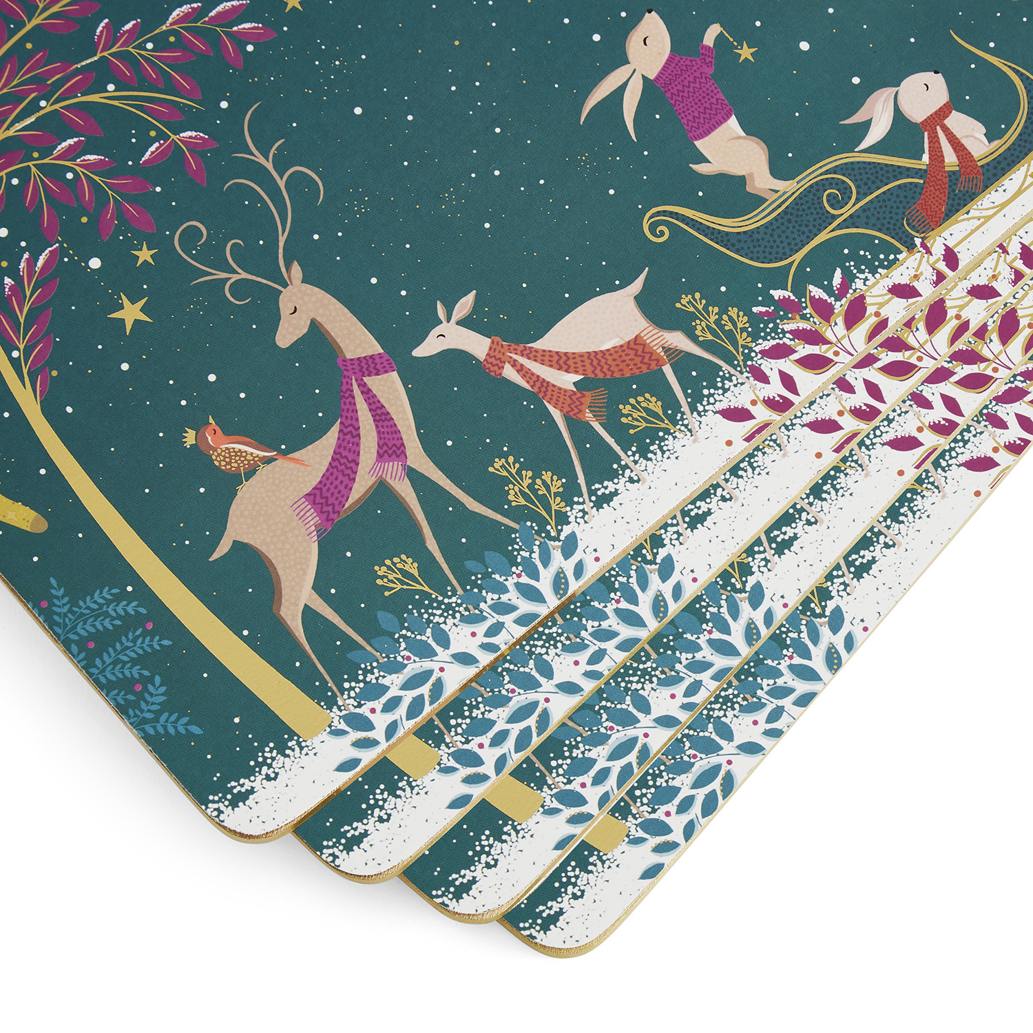 Sara Miller Woodland Tales Set of 4 Placemats image number null